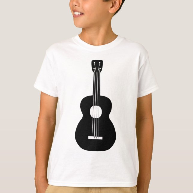 Camiseta Ukulele - Preto (Frente)