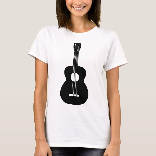 Camiseta Ukulele - Preto (Frente)