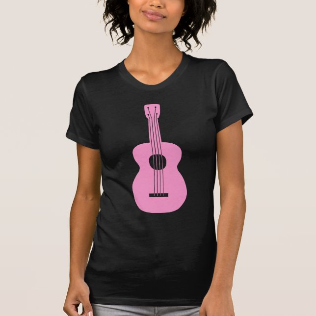Camiseta Ukulele - rosa (Frente)