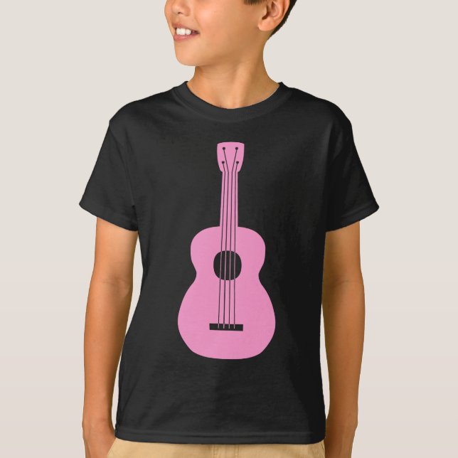 Camiseta Ukulele - Rosa (Frente)