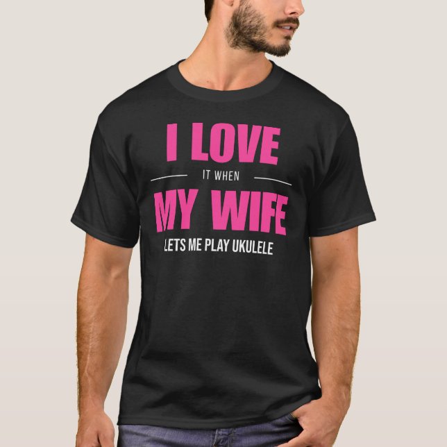 Camiseta Ukulele Serenade Tee - Aperte o Amor e o Rir (Frente)