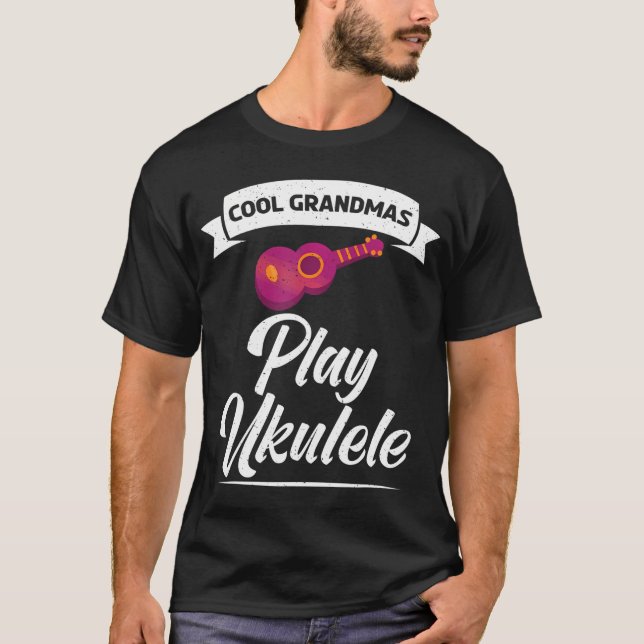 Camiseta Ukulele Uke Music Ukulele, peça de vovô legal (Frente)