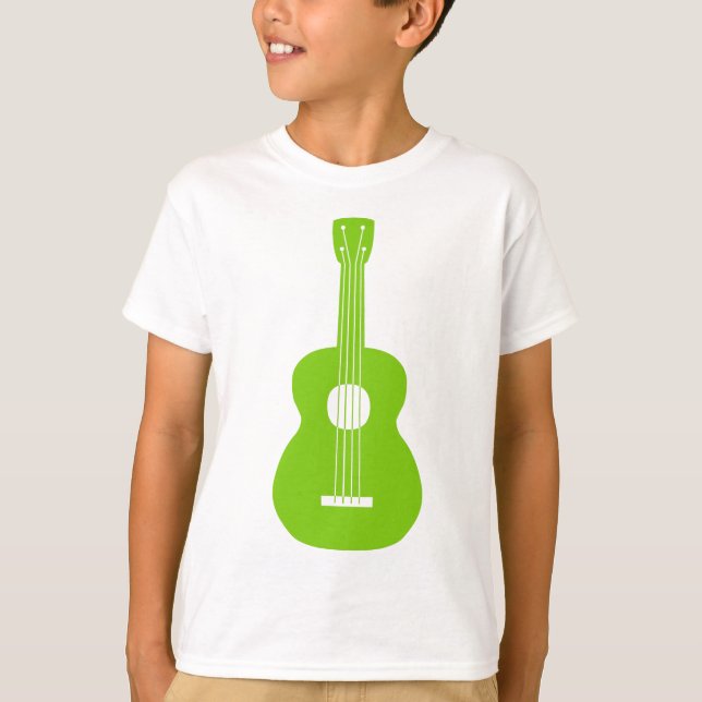 Camiseta Ukulele - Verde marciano (Frente)