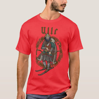 Camiseta Ullr Oferece A Deus Da Arqueação Norse Caçando Vik