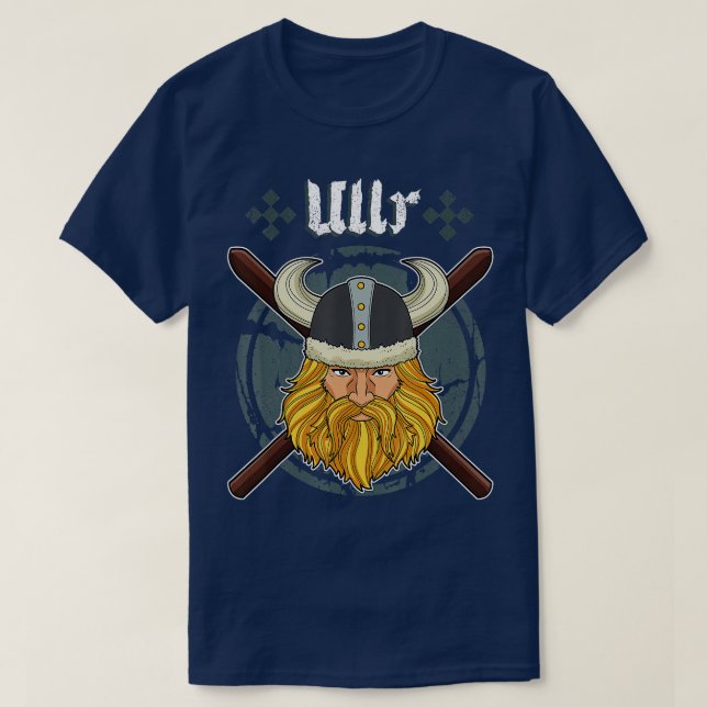 Camiseta Ullr Ski Men Winter Sports Skiking Viking (Frente do Design)