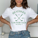 Camiseta Última Bachelorette do Clube Golf<br><div class="desc">Bela festa de Tênis. Parte de uma coleção inteira!</div>