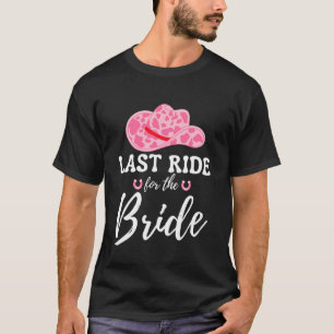 Camiseta Última Cavalgada para a Noiva Caubói Ocidental Des