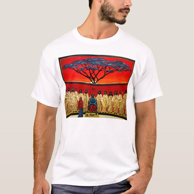 Camiseta Última ceia de Rastafarian (Frente)