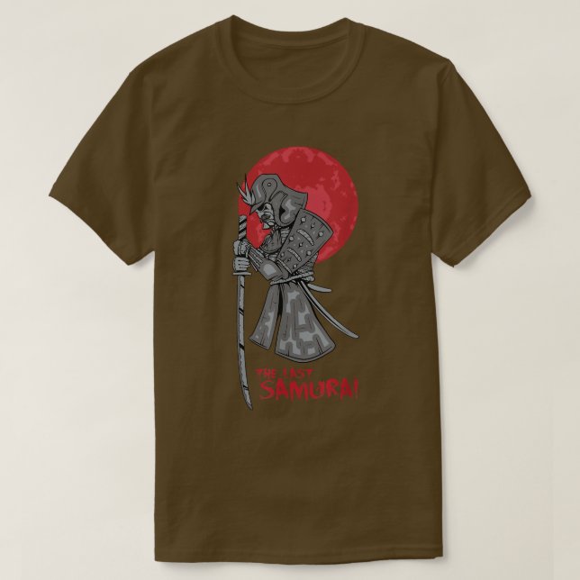 Camiseta Última Lua Vermelha do Sangue do Samurai (2) (Frente do Design)