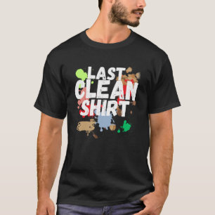 Camiseta Última Marido Limpo Padre Mãe Esposa Pai