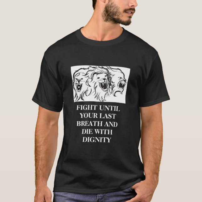 Camiseta ÚLTIMA REGRA DE Leões Brancos (Frente)