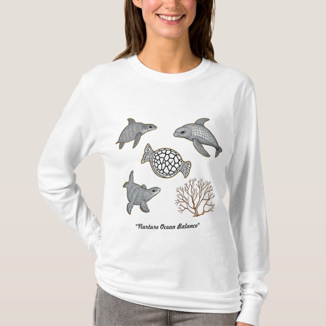 Camiseta Última respiração do oceano (Frente)