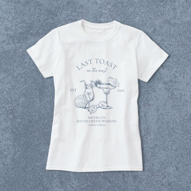 Camiseta Última Torrada na Festa de Solteira da Costa (Criador carregado)