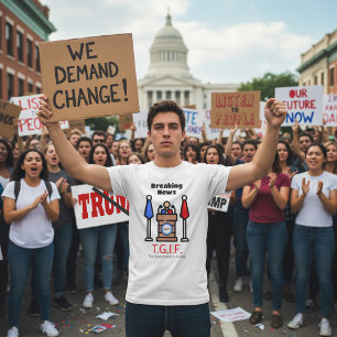 Camiseta Últimas Notícias T.G.I.F. O Governo Está Falhando