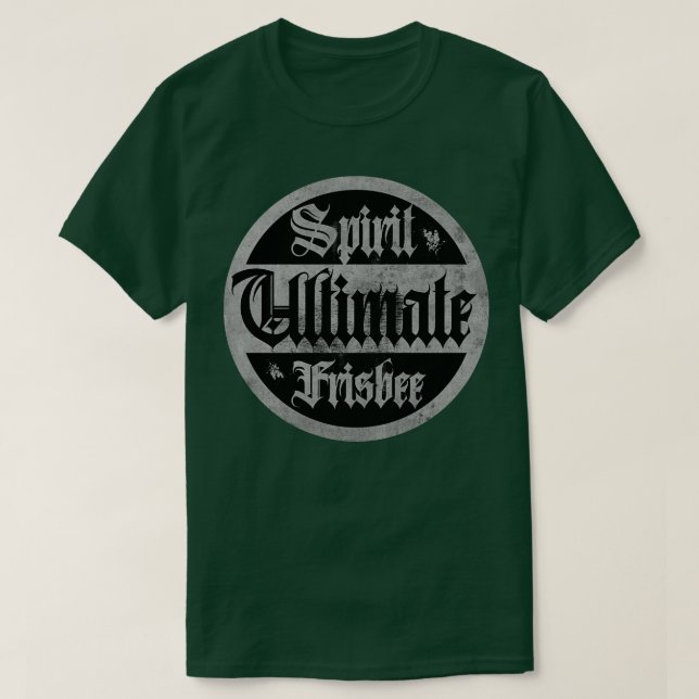 Camiseta Ultimate Frisbee Spirit BW (Frente do Design)