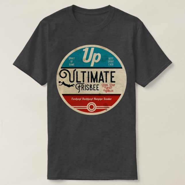 Camiseta Ultimate Frisbee Vintage (Frente do Design)