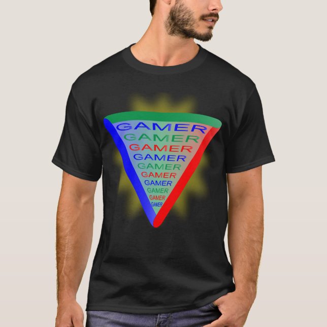 Camiseta Ultimate Gamer 3 - Cores do sistema de jogos RGB (Frente)