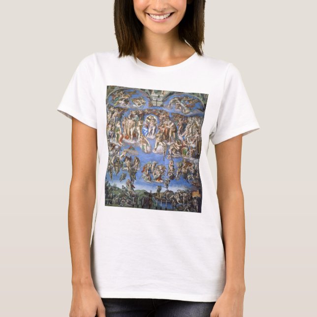 Camiseta Último Acórdão Da Capela Sistina De Michelan (Frente)