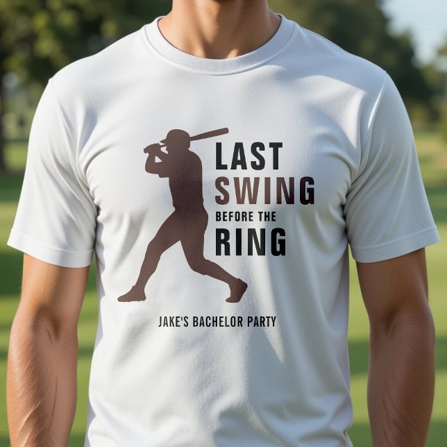Camiseta Último Balanço Antes da Festa de Solteiro de Beise (Criador carregado)