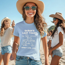 Camiseta Último brinde na festa de solteira na costa person