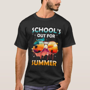 Camiseta Último Dia Da Escola Fora Para Meninas Professoras