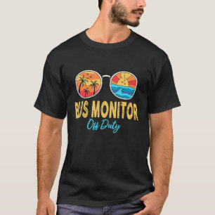 Camiseta Último Dia Da Escola, Monitor De Ônibus De Verão E