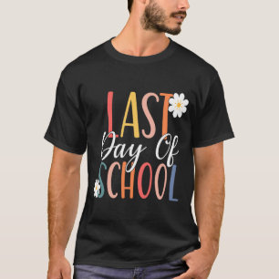 Camiseta Último Dia Da Escola Para Estudantes De Groovy Pro