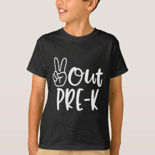 Camiseta Último Dia Da Escola Pôr Em Paz O Pré-Ensino