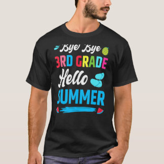 Camiseta Último Dia da Escola Tchau Alô, 3º Ano