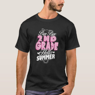 Camiseta Último Dia Da Escola Tchau segundo, Grau Alô, Verã