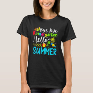 Camiseta Último Dia Da Escola Tchau Tchau Jardim De Infânci