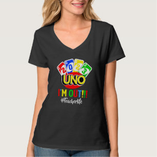 Camiseta Último Dia De Aula 2023 Uno Estou Fora Vida De Pro