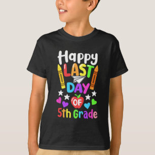 Camiseta Último Dia De Aula 5ª Série Turma De 2024 Crianças
