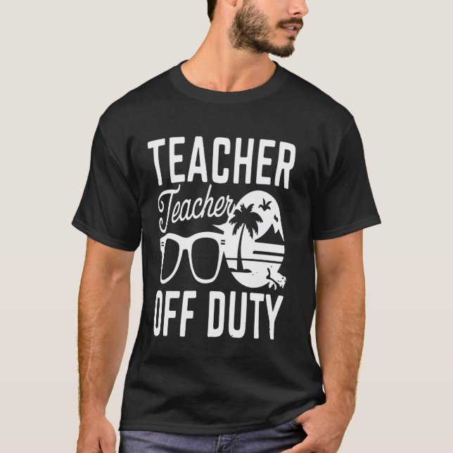 Camiseta Último dia de aula engraçado Professor fora do dev (Frente)