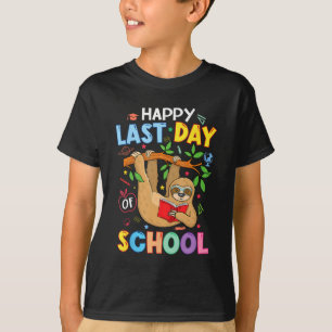 Camiseta Último Dia De Aula Garoto Professor Preguiça Fofo 
