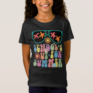 Camiseta Último Dia De Aula Groovy Fim De Ano Letivo 