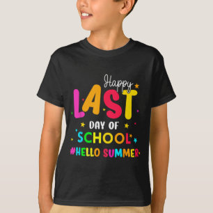 Camiseta Último Dia De Aula Olá Verão Alunos E Professores