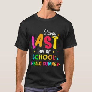Camiseta Último Dia De Aula Olá Verão Alunos E Professores