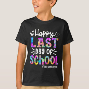 Camiseta Último Dia De Aula Professor De Ciências Aluno Gra