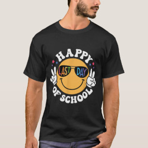Camiseta Último Dia De Aula Professor Para Mulheres Homens