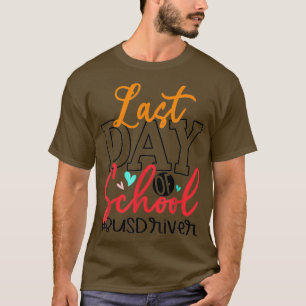 Camiseta Último Dia De Barramento Escolar Frio De Vida Engr