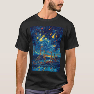 Camiseta Último Dia de Chuva de Meteoros de Dinossauros Noi