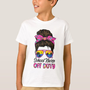 Camiseta Último Dia De Enfermeira Da Escola Sem Dever, Manh