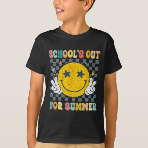 Camiseta Último Dia De Escolas De Retrô No Verão Te