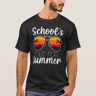 Camiseta Último Dia De Escolas Para Professores De Verão