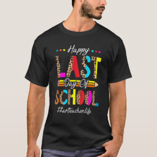 Camiseta Último Dia De Escolas Para Professores De Verão
