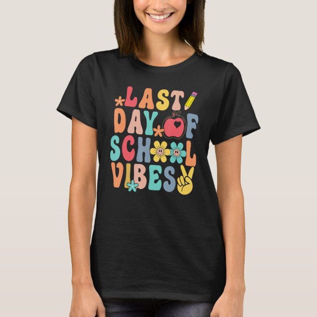 Camiseta Último Dia De Escolas Viba Crianças Formando De Pr (Frente)