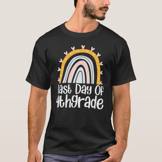 Camiseta Último Dia De Leopardo Arco-Íris Do Terceiro Grau  (Frente)
