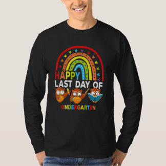 Camiseta Último Dia De Professora Do Jardim De Infância Owc