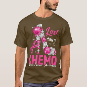 Camiseta Último Dia de Quimio de Altos Saltos Rosa, Cancer